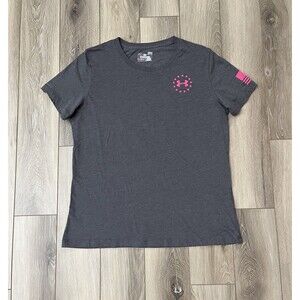 Under Armour HeatGear Gray Freedom Wounded Warrior Short Sleeve Tee Women’s L